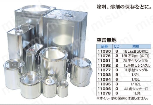 限定セール 11093 | 空缶無地 | コーワ | ミスミ | 806-6143 ワイン