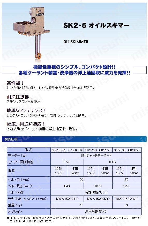 SK535用ベルト | キソー | MISUMI(ミスミ)