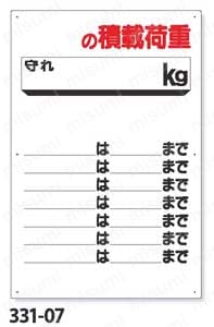 リフト関係標識  製品仕様関連画像02