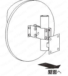 カーブミラー用取付金具 使用例04