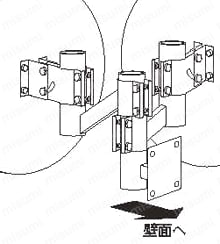 カーブミラー用取付金具 使用例05
