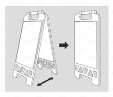 フロアユニスタンドステッカー付タイプ 黄色 関連画像1