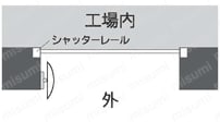 フォークリフト出口ミラー 使用例3