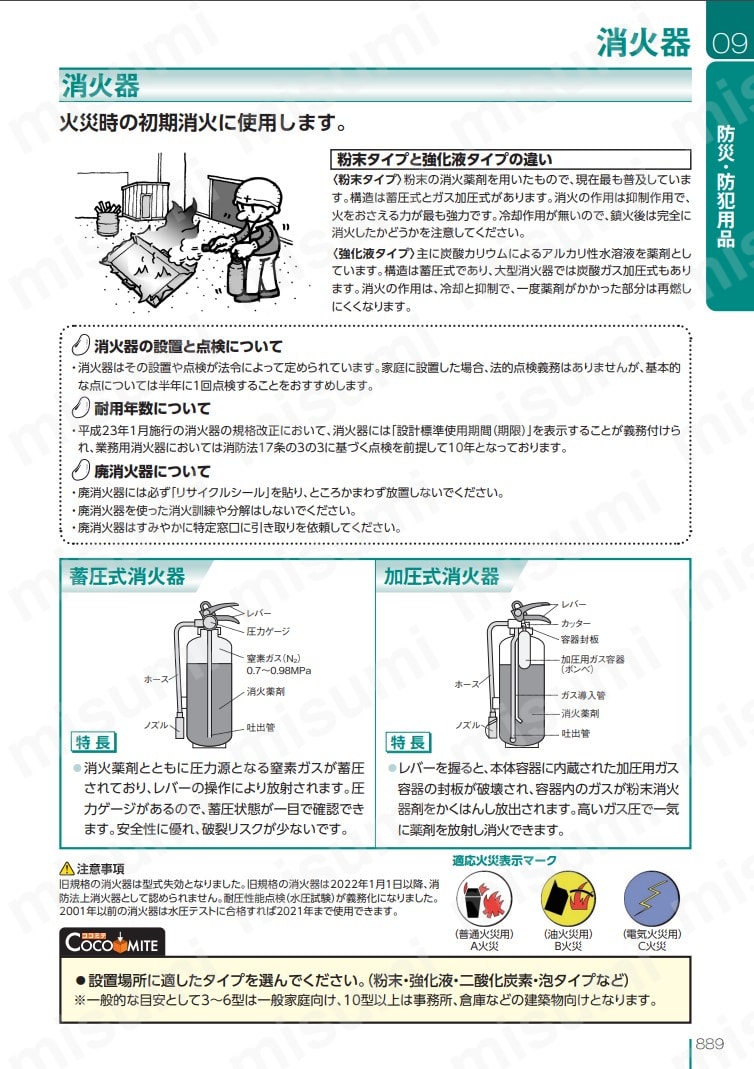 マルヤマ 蓄圧式ABC粉末3.0Kg 集まれ マルヤマエクセル 環境改善用品 