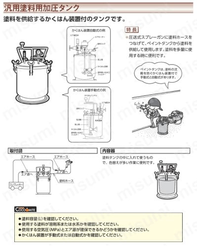 扶桑 ステン圧送タンクCT-N10F フロート付