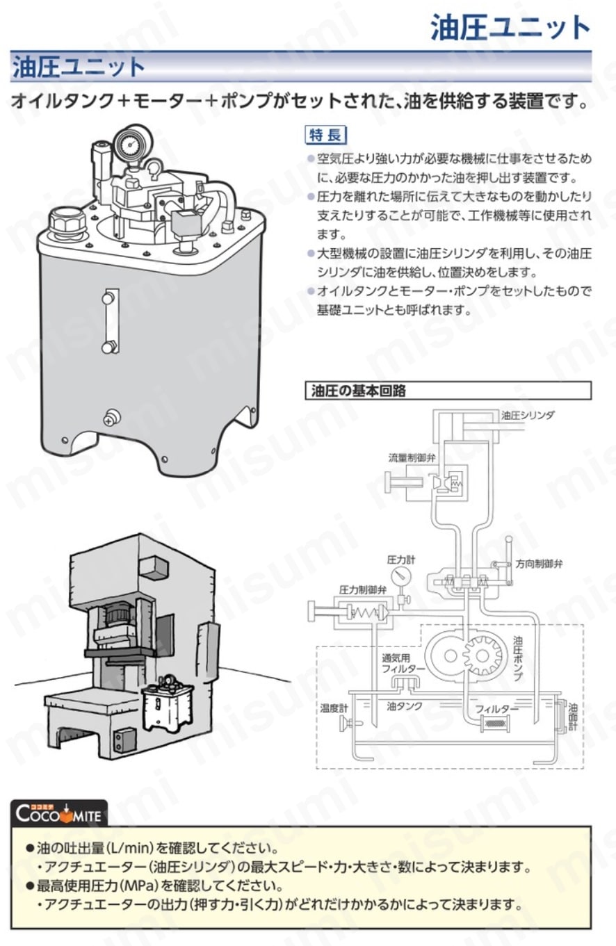 超小型電動油圧ポンプ（操作ボタン付）1L ダイキ MISUMI(ミスミ)