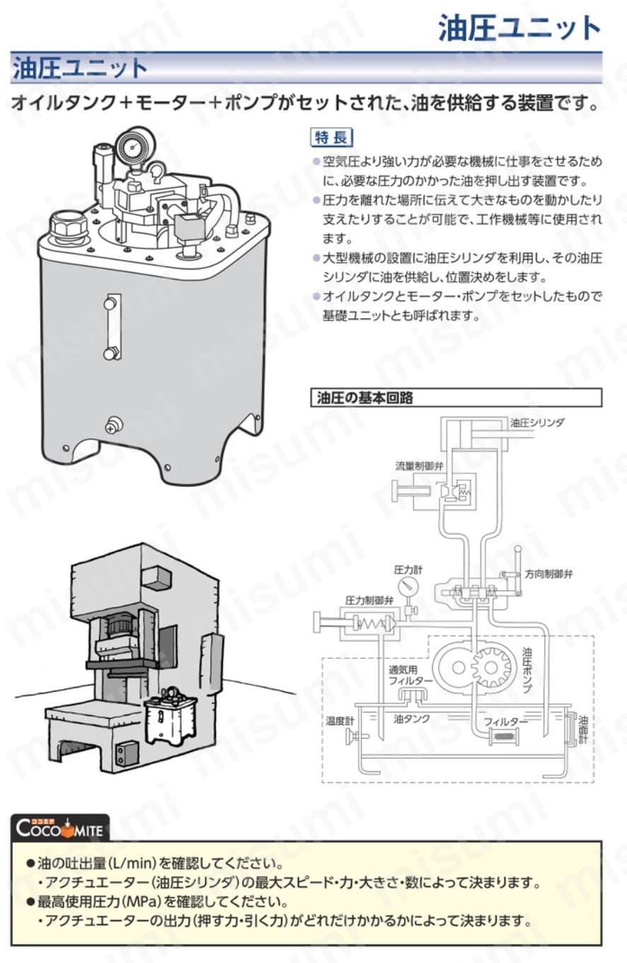 超小型電動油圧ポンプ2L ダイキ MISUMI(ミスミ)