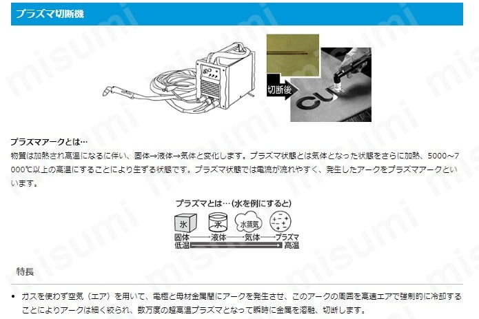ダイヘン プラズマ切断用電極 ロング50～70A | ダイヘン | MISUMI(ミスミ)