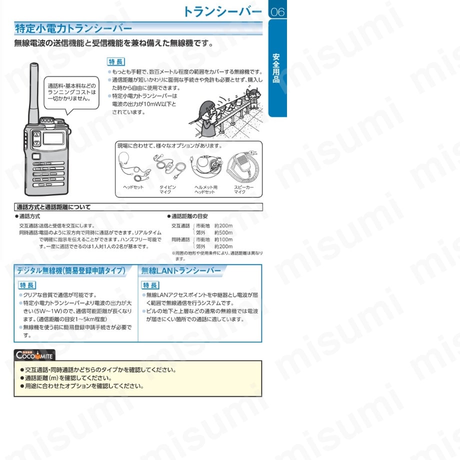 アイコム ヘルメット取付型マイクロホン ＩＣＯＭ MISUMI(ミスミ)