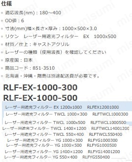 RLF-YG-550-400 | レーザー用遮光フィルター EX | 理研オプテック