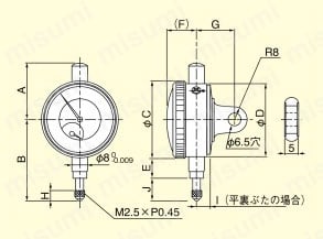 テクロック 小型ダイヤルゲージ TM-34 | テクロック | MISUMI(ミスミ)
