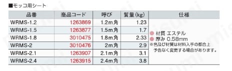 大洋 ワイヤモッコ 用シート 1.8M角 | 大洋製器工業 | MISUMI 大洋 ワイヤモッコ 用シート 1.8M角 | 大洋製器工業 | MISUMI