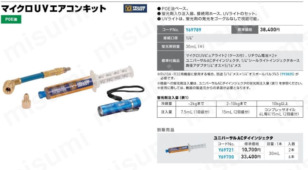 WEB限定お買い得商品の新着アイテム | エアコンキット マイクロUV アサダ アサダ MISUMI(ミスミ) | 業務用