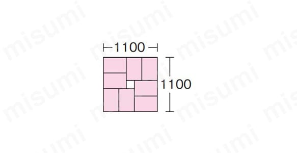 1,100角パレット（1段に8個）