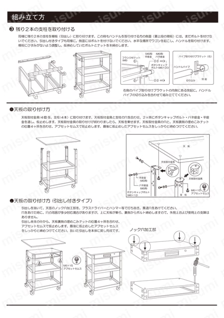 TRUSCO イーグルワゴン 900X600XH600 4輪自在 YG色 | トラスコ中山