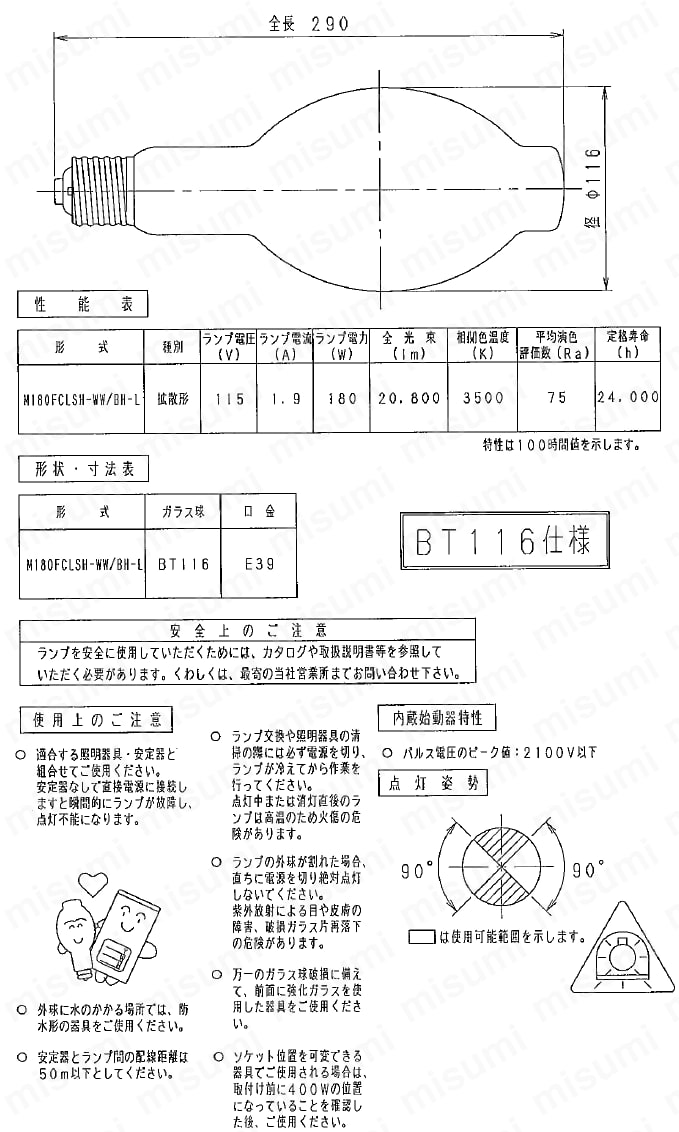 【未使用品】岩崎　メタハラランプM180FCL-SH-WW/BH ５個セット 未使用品】岩崎 メタハラランプM180FCL-SH-WW/BH 5個セット - メルカリ
