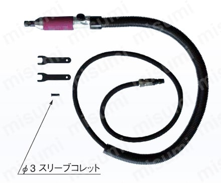 超静音 エアーグラインダー(後方排気)(中作業用) 製品仕様03