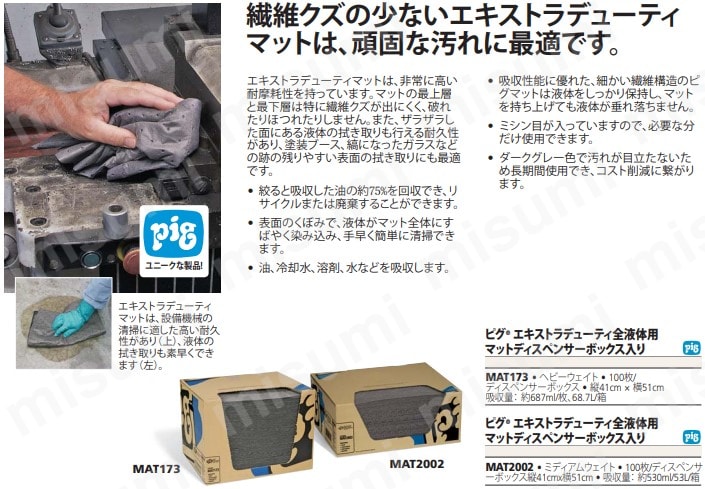 pig ピグリップアンドフィットマット　ミシン目入　(1巻入)/MAT242A