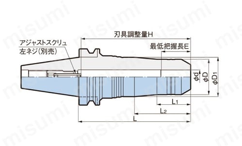 BBT40-HDC6-135 | 二面拘束BBTシャンクハイドロチャック標準 BBT40-HDC6-135 | 二面拘束BBTシャンクハイドロチャック標準