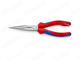 KNIPEX 2626-200TBK 絶縁先曲ラジオペンチ落下防止(BK