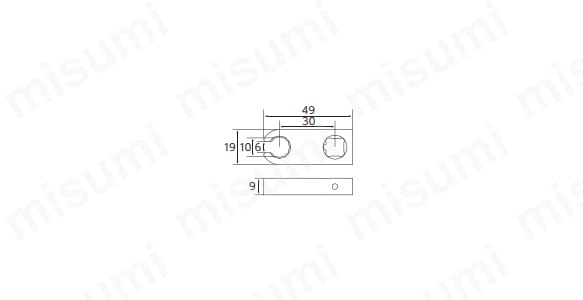 10mmオフセットタイプ GX13-EMZ10の外観の寸法図（単位：mm）