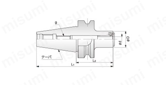 BT30-HGC6-105 | BTシャンク ハイブリッドG1チャック | ユキワ精工