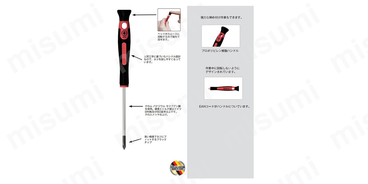 プリシジョングリップ精密ドライバーセット:関連画像