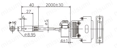 DZ_RS-232C用ケーブル（LT・Uシリーズ用） 外形図02