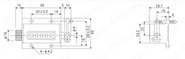 各種機械式カウンタ RS／RSL 外形図4