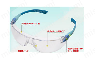4012700410 | ビジョンベルデ 小顔用タイプ一眼型保護めがね VS-103F
