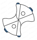 油穴付き超硬ドリル5Dタイプ ADO-SUS-5D 特殊マージン形状2
