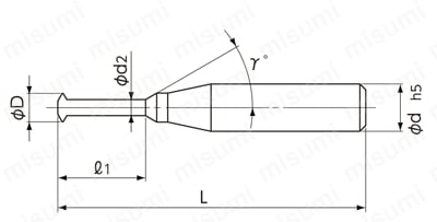 ねじ切り工具(ユニファイ) MMTU　外形図A