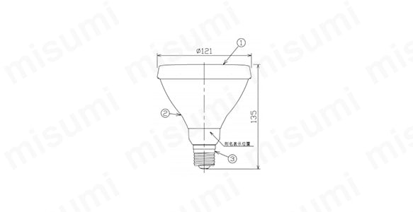 LED電球 ビームランプ形 75W形・100W形・150W形:関連画像