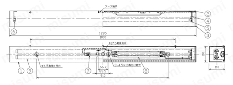 LED屋内ブラケット LEDB83105-83210 外形図4