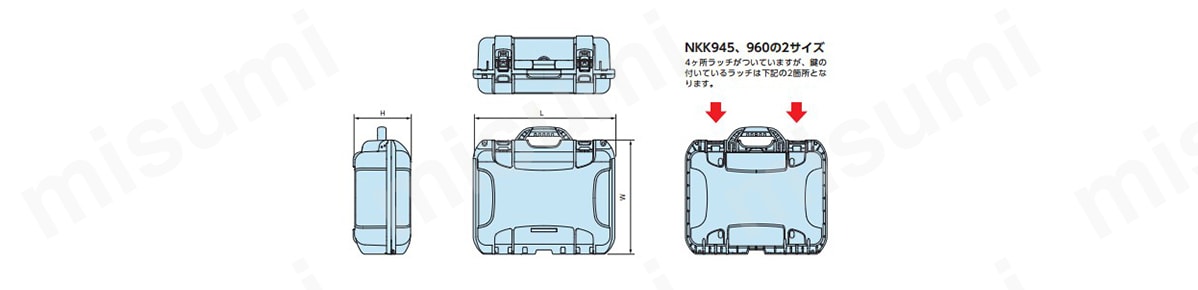 NKK型　防水鍵付キャリングケース:関連画像