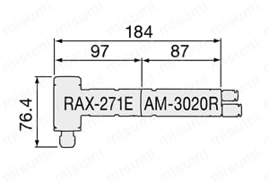 90°アングルスピンドル RAX-271E・RAX-71E 外形図02