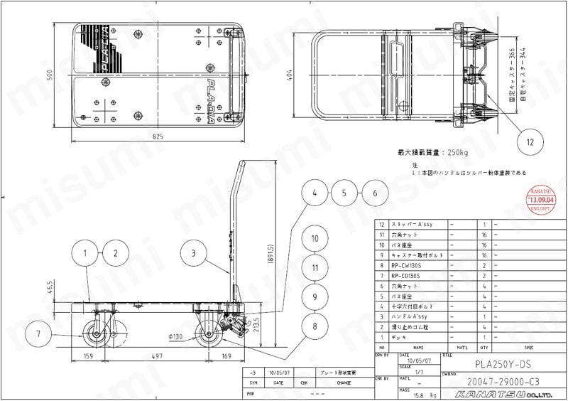 ワイシリーズ　プロ仕様　均等荷重 150～300kg:関連画像
