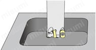 アルファ高送りラジアスミルTD4N形 モジュラータイプ ポケット加工図