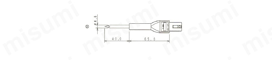 K熱電対デジタル温度計 TS-003 外形図10