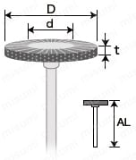 動物毛ブラシ （白毛） 外形図1