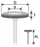 金属ブラシ （硬鋼線） 外形図1