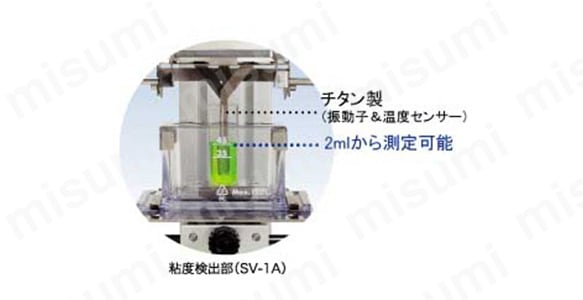 JCSS校正機器 音叉型振動式粘度計 ハンディタイプ SV-Hシリーズ | エー