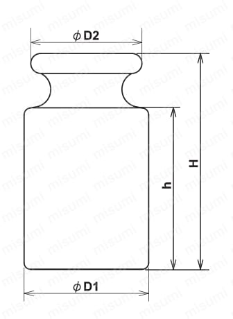 OIML型標準分銅 円筒型・板状 | 村上衡器 | MISUMI(ミスミ)