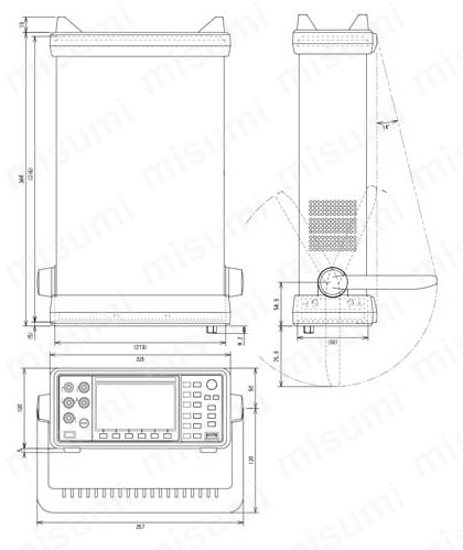 デジタル・マルチメータ VOAC7602 外形図01
