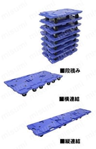 樹脂連結ドーリー PDシリーズ 150kg | ナンシン | MISUMI(ミスミ)