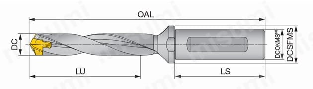 ヘッド交換式ドリル DrillMeister L/D=5 TID-F-5 | タンガロイ