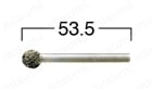 空気式ダイグラインダ エアソニック（R）用ロータリーバー CB8C-105外形図