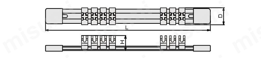 ソケットホルダー(アルミタイプ) SH23外形図
