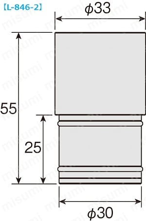 顕微鏡アダプター L-846-1／846-2／846-3 外形図2