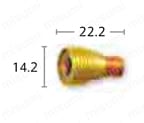 交換部品 ガスレンズコレットボディ Aタイプ外観図
